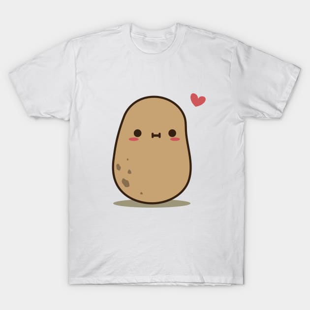 Cute Potato in love. T-Shirt by clgtart